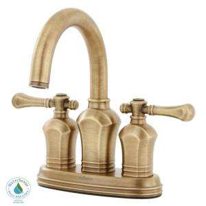   Handle Lavatory Faucet in Antique Brass 67113 8024H at The Home Depot