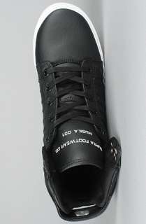 SUPRA The Skytop Sneakers in Black Wax Twill  Karmaloop   Global 