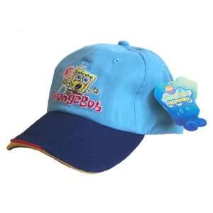 SpongeBob Schwammkopf Kappe Cap dunkelblau hellblau  Sport 