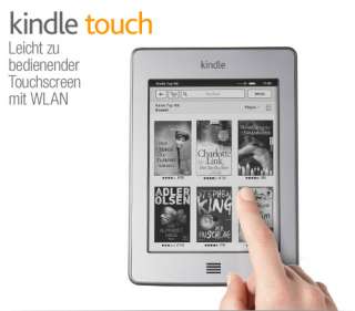 Kindle Touch Touchscreen eReader mit WLAN, 15 cm (6 Zoll) E Ink 