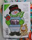 Design Works Plastic Canvas Holiday Snowman/Kitty Wallhanging   Winter 