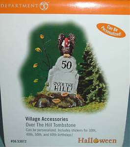 Department 56 Over Hill Tombstone Halloween Village Accessory New 