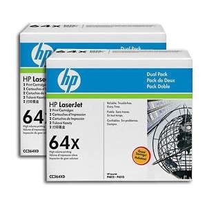 HP LaserJet CC364XD Black Toner Cartridge Dual Pack Bundle at 