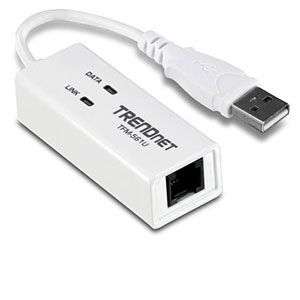 TRENDnet TFM 561U USB Fax Modem   56K, 1x USB 2.0, 1x RJ 11 Port at 