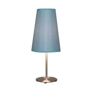   25 in. Blue Table Lamp  DISCONTINUED LS DOT LAMP BU at The Home Depot