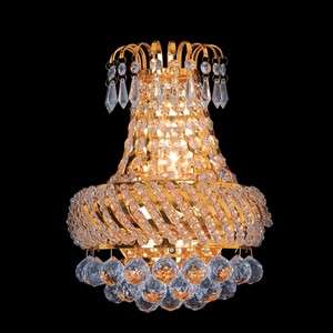   Contemporary Egypt Crystal wall Chandelier 3 LIGHT Gold plated  