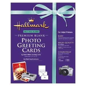 Hallmark Premium Blank Photo Greeting Cards   Half Fold, Glossy at 
