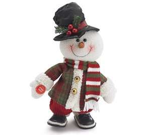   Snowman Figurine Christmas Gift Holiday Decor Dashing Thru Snow  