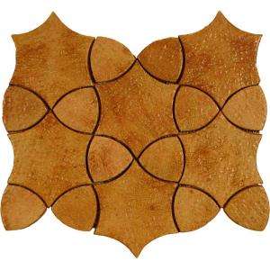   Rocca 10 in. x 13 in. Terra Cotta Mosaic Floor and Wall Tile