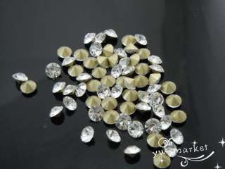 Diamante Clear Rhinestone Point Back Wholesale Price  