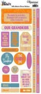 Reminisce Grandparent Die Cut Stickers~2 Varieties~Cute  