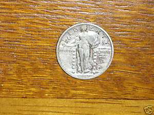 US 1923 Standing Liberty Quarter Dollar coin Fine nice  