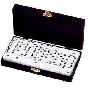 Domino Double Six 6 White Jumbo Tournament Professional velvet blk box 