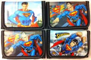 NEW Boys Superman Kids Trifold Wallet LOW SHIPPING  