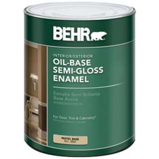   Pastel Base Interior/Exterior Oil Based Paint 385004 at The Home Depot