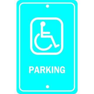   in. x 12 in. Aluminum Handicapped Parking Sign 91362 at The Home Depot
