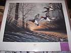 DUCKS UNLIMITED Fourth Annual Duck Stamp 1987 and Print by Larry 