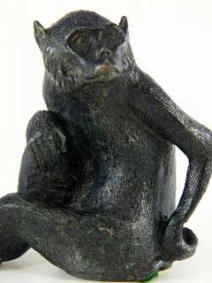 Maitland Smith Ltd Sitting Bronze Monkey 6.5  