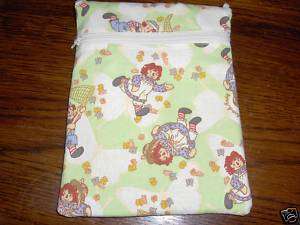 Raggedy Ann Andy fabric purse tablet kindle bag case 1  
