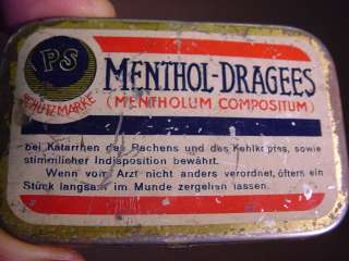 alte Dose Menthol Dragees Mentholum Compositum  