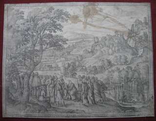 Radierung P. van der Borcht Rangstreit der Jünger,1585  