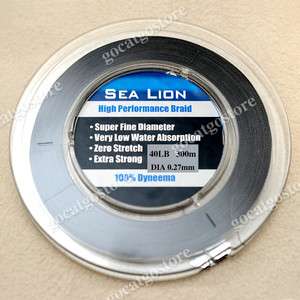 NEW Sea Lion Dyneema Braid Fishing Line 300M 40lb Black  