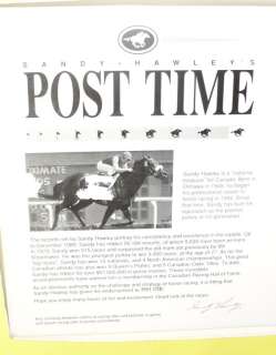 Sandy Hawleys Post Time Horse Race Game 1990 Great Graphics Nice!