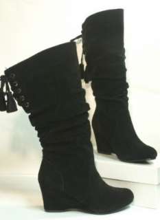 Stiefel schwarz mit Keilabsatz  Schuhe & Handtaschen