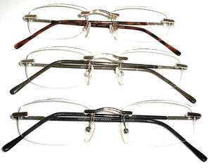 CHOICE OF RIMLESS READING GLASSES  