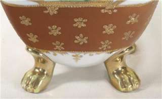 Beautiful Nippon Vase With Gold Paw Feet  
