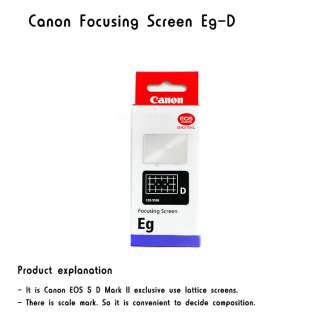 NEW Canon Eg D Grid Focusing Screen for EOS 5D Mark II  