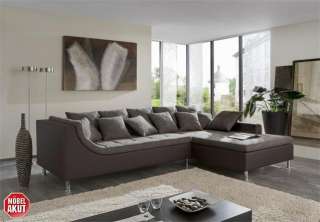 WOHNLANDSCHAFT MORENO, SOFA WEIß GRAU, NEU & OVP  