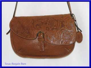 SERGIOS COLLECTION BRN LEATHER PURSE Western/Southwest  