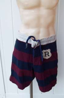 Ralph Lauren Mens rugby athletic shorts xs striped  
