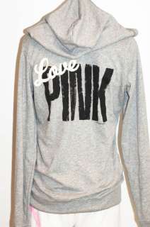 NWT Victorias Secret LOVE PINK Signature Pullover Hoodie S  