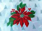   Christmas poinsettia tablecloth   wipe clean, 1.3m x 1.8m approx