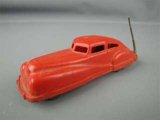 Vintage Acme Red Plastic 4 1/4 Police Car Toy #I 133  