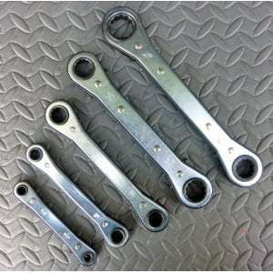  5 Piece Ratcheting SAE Box Wrench Set   OEM: Home 