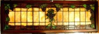 LCT TIFFANY 1905 MONUMENTAL SIGNED STAINED GLASS WINDOW  