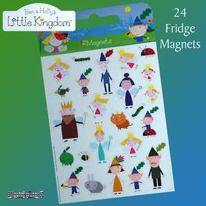 Ben and Holly Hollys Little Kingdom Fridge Magnets A4 Sheet   24 
