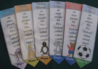 Early Years Foundation Stage Book Marks, Tricky Words, Phase 5 ( 6 
