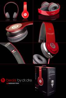 MONSTER BEATS BY DR. DRE SOLO HD RED   CUFFIE ON EAR CON CONTROL TALK 