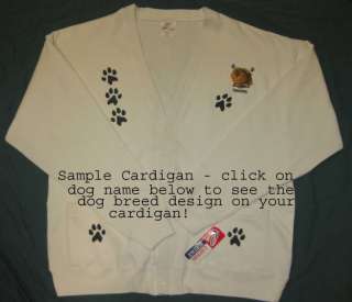 Beagle Cardigan Jacket 2XL (Sweatshirt) Off White  