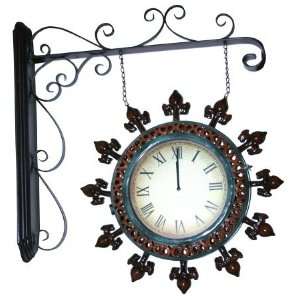 Link Direct J05148 UPS Metal Red and Blue Clock  Kitchen 
