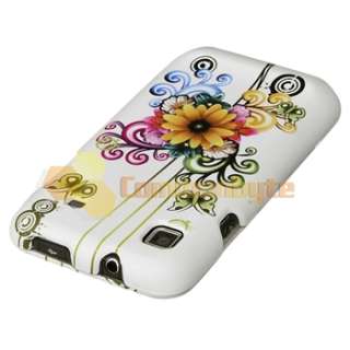 White Flower Hard Case Cover for Samsung Galaxy S Plus  