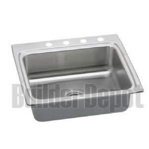  25 x 22 2 Hole 1 Bowl Sink Lustertone Stainless Steel 