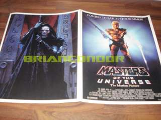 Promotional brochure masters of the universe movie 1987 dolph lundgren