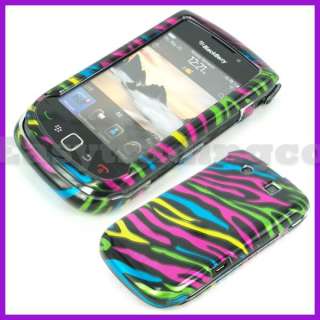Hard Case Cover Blackberry 9800 Torch Rainbow Zebra  