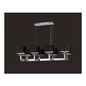  PLC Lighting 70068 PC Icon 8 Light Chandeliers in Polished 