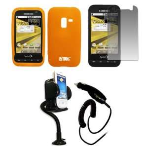  EMPIRE Sprint Samsung Conquer 4G Orange Silicone Skin Case 